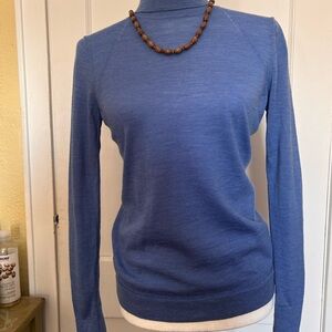 Banana Republic 100% Fine Merino Wool Turtleneck Sweater in Soft Blue